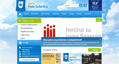 Desktop Screenshot of opcina-mala-subotica.hr